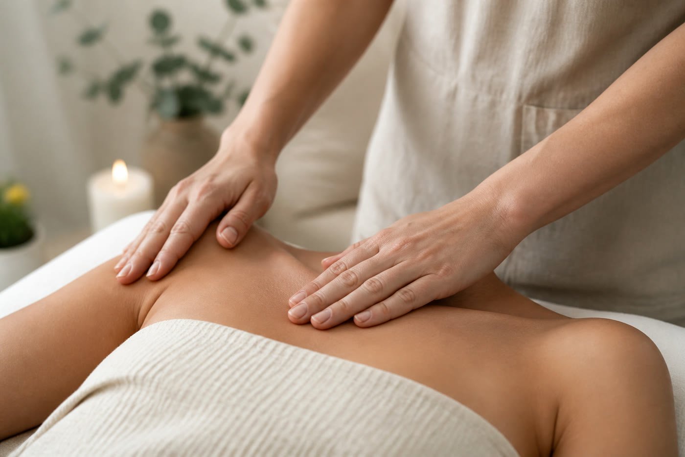 Gentle face and body manual lymphatic drainage treatment